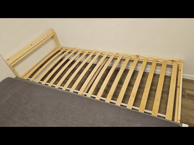 Assembling IKEA furniture - NEIDEN - bed frame + LUROY - Slatted base