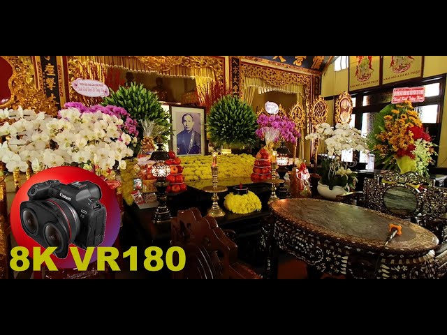 INSIDE THE TEMPLE Wat Chantaransay in Ho Chi Minh Vietnam 8K 4K VR180 3D (Travel Videos ASMR Music)