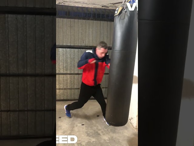 Boxing footwork and punches! #boxing #boxeo #fitboxing #over40fitness #entrenamientodeboxeo