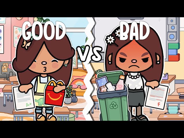 GOOD VS BAD TEACHER 👩‍🏫✏️ || *WITH VOICE* 🎙️|| Toca Boca TikTok Roleplay 🩵🌈