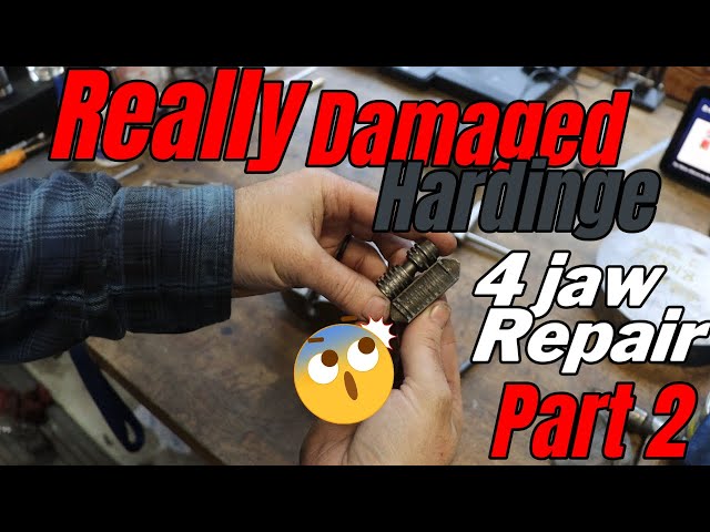 Really really broken 4 jaw chuck repair. Part 2