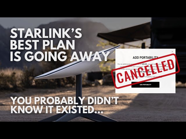 Starlink's Best Plan Is Going Away | Residential + Portability Update