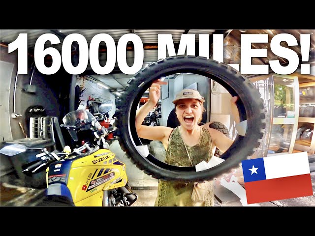 THESE MOTORCYCLE TIRES LASTED 16,000 MILES! (25,000KM) 🇨🇱 [S3 - E54]