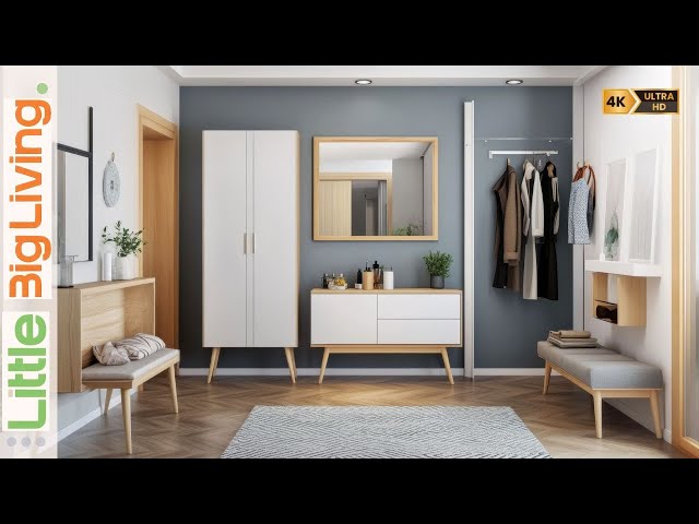 Luxury Entryway on a Budget | Small Apartment Modern Decor Tips!