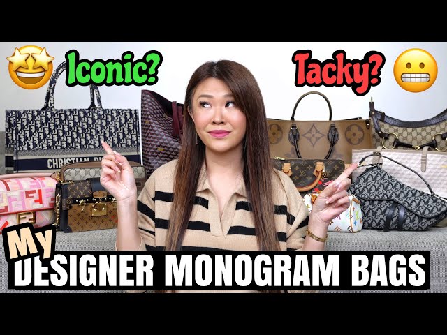 MY DESIGNER MONOGRAM BAGS! Iconic or Tacky? + How I Style Them ft. LV, DIOR, FENDI, GUCCI & more