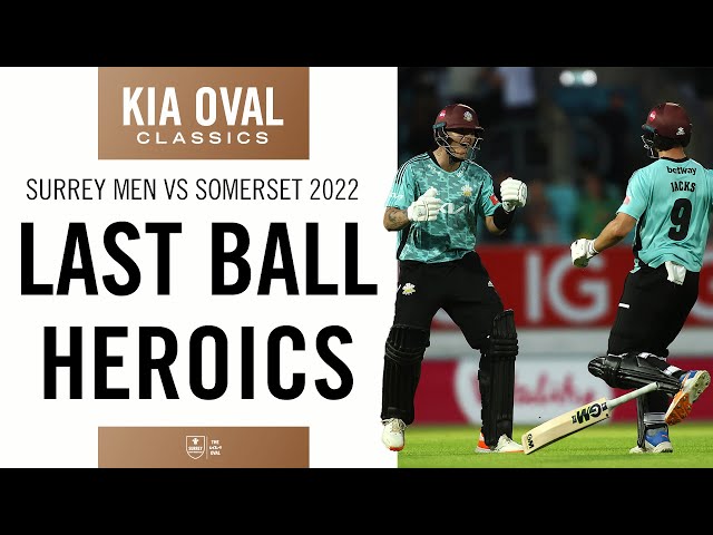 Conor McKerr's last ball heroics secure famous victory over Somerset | Kia Oval Classics 📺