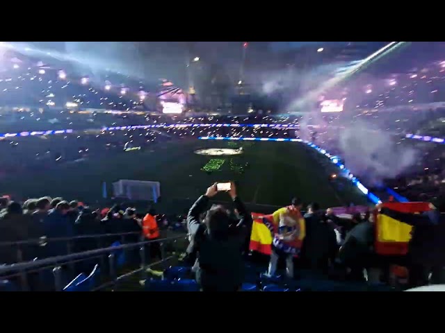 💥 ESPECTACULO de LUCES y SONIDO en ETIHAD STADIUM | Manchester City 2-3 Real Madrid (febrero 2025)