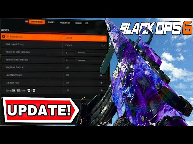 *NEW* BLACK OPS 6 SETTING & SENSITIVITY in SEASON 1 UPDATE!🚨(Best BO6 SETTING UPDATE) - PS5/XBOX/PC