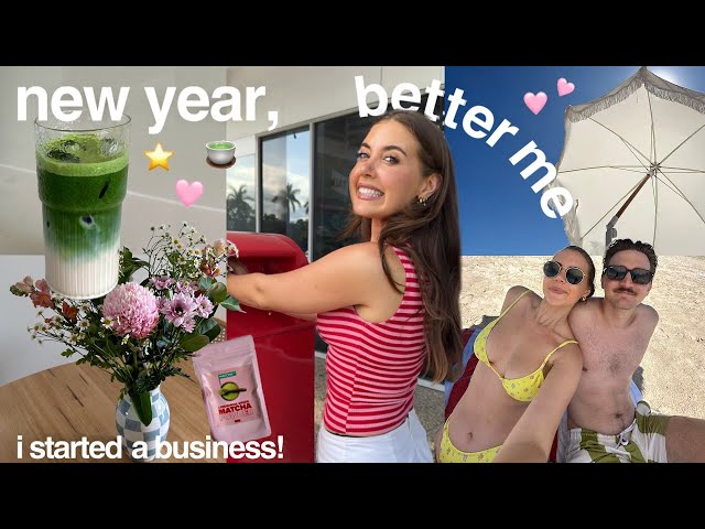 vlog: new year… better me! ticking off 2025 goals + business launch