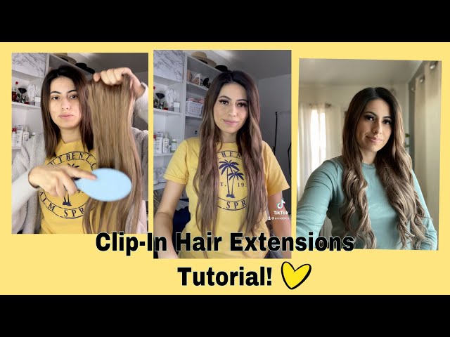 Installing  CLIP-in HAIR EXTENSIONS