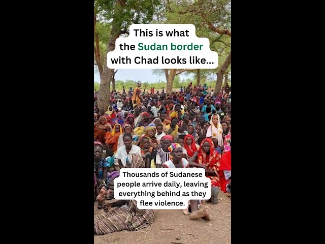 This is what the Sudan border with Chad looks like