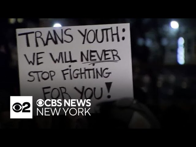 Hundreds rally at Manhattan park, calling for protections for transgender people