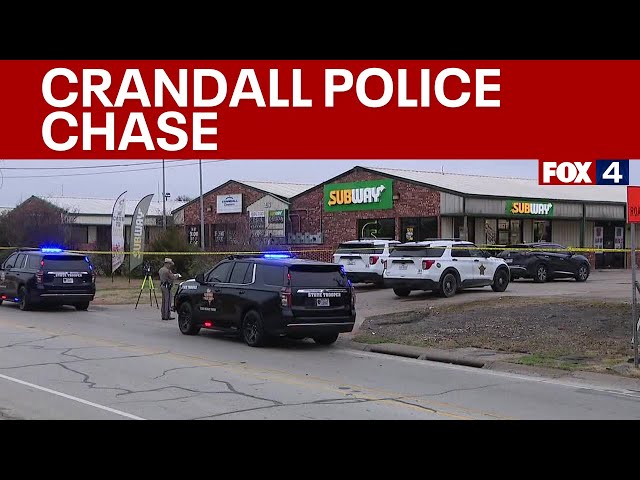 Police chase in Crandall ends in officer-involved shooting