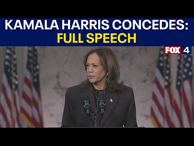 Kamala Harris Concedes: FULL SPEECH