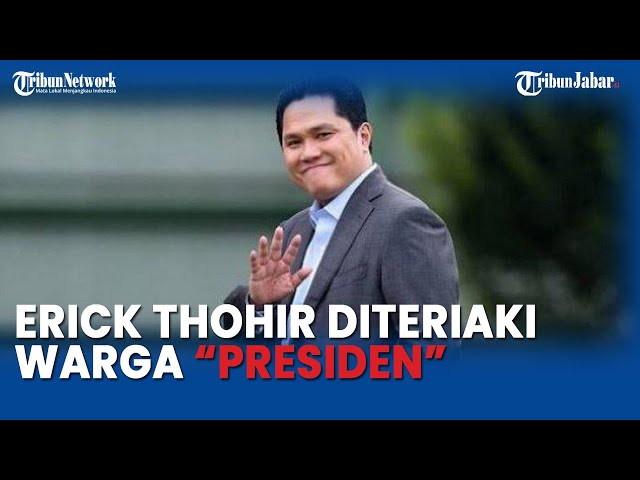 Teriakan Erick Thohir 'Presiden' Menggema Saat Kunjungi Majalengka