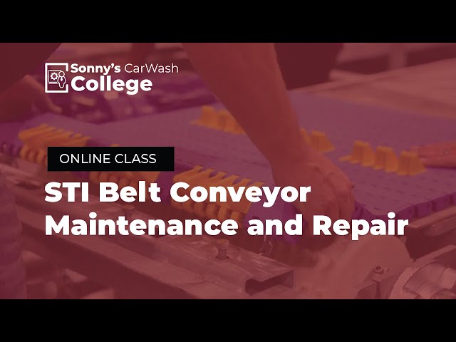 STI Online Course | CarWash Conveyor Belts | Sonny's CarWash College