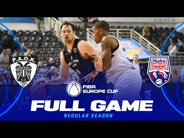 PAOK mateco v Hubo Limburg United | Full Basketball Game | FIBA Europe Cup 2024-25