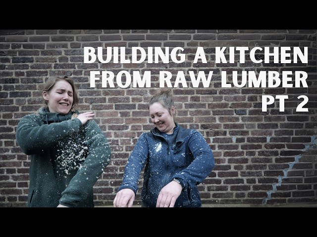 E58 Building Kitchen From Raw Lumber Pt2 l 1920 School House Reno in Sweden