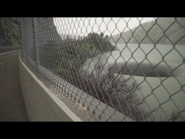 Water pours into Larry Berryessa 'glory hole' spillway