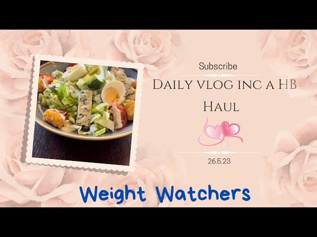 Daily Vlog inc HB Haul #dailyvlog #haul #weightlossjourney #weightwatchers #homebargains