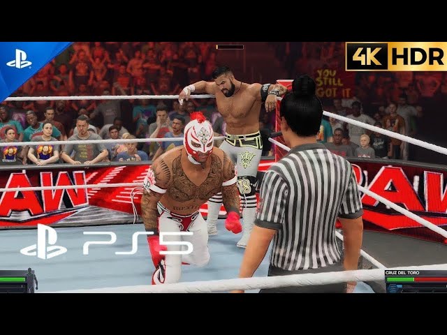 (PS5) WWE REY MYSTERIO vs CRUZ DEL TORO [4K 60FPS HDR]