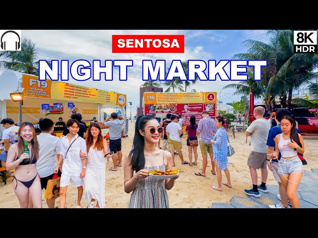 Best Night Market In Singapore | Sentosa GrillFest | Sentosa Island Tour | Travel Video 🇸🇬🍗🌮