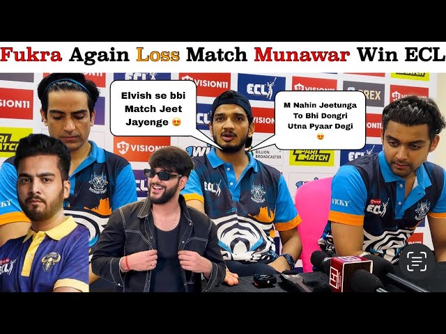 Munawar Faruqui Again WIN Entertainers Cricket League 😍 Tomorrow Match MUNAWAR With ELVISH 😍