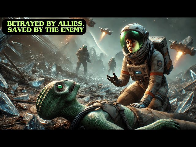 The Injured Alien Soldier Was Abandoned — Only One Human Returned to Save Him