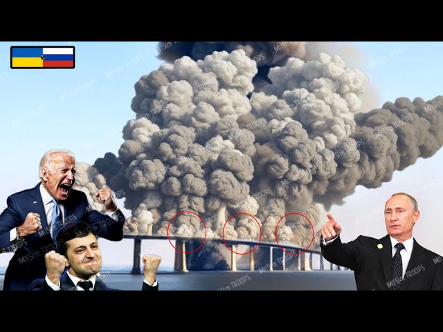 Crimean Bridge is gone forever! US F-16 pilots burn 950 tons of Russian ammunition!