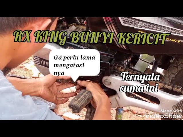 Rx king bunyi berdecit. ! ini cara mengatasinya