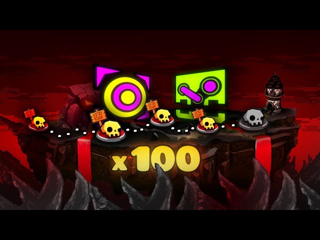 Geometry Dash 100 LIVES CHALLENGE! (Ft. Technical)