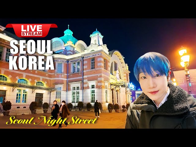 Live Korea Seoul 🇰🇷 Walk Tour Seoul ❤️ Seoul Night Street Walk | Korean Food Street Walking Tour