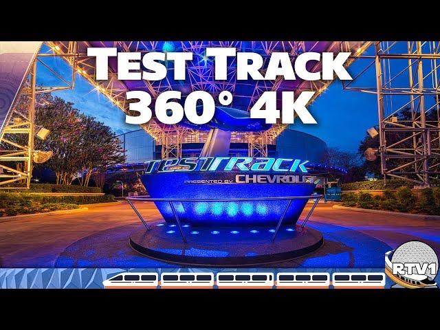 Test Track in 360° 4K  at Epcot - Walt Disney World 2019