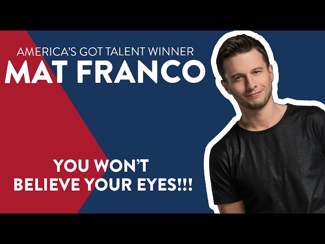 Mind-blowing magic tricks with Mat Franco!