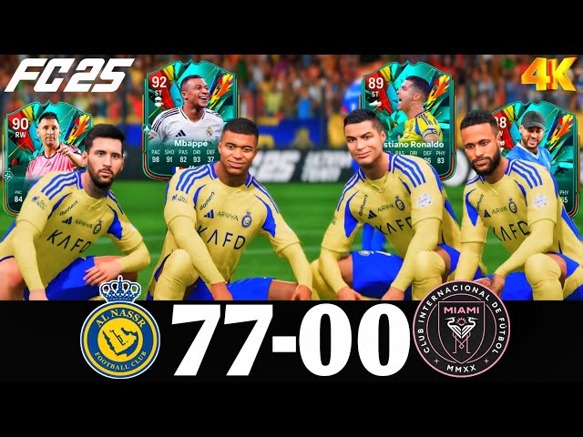 FC 25 - What Happen If Ronaldo Messi Neymar And Mbappe Play Together On Al Nassr