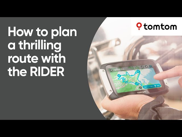 How to plan a thrilling route with the Rider