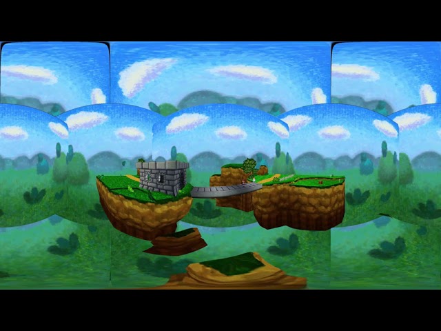 360° equirectangular projection testing - Paper Mario (N64)