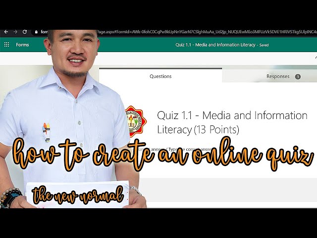 Pano Gumawa ng Online Quiz Gamit ang Office 365 Forms | How to Create an Online Quiz | New Normal