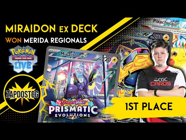 AzulGG's 1st Place Miraidon ex Deck In Action From Merida Regionals (Pokemon TCG)