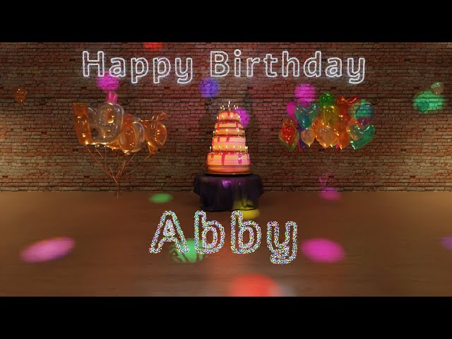 🎉 Abby's 360° Interactive Happy Birthday Party – Rotate Your Phone! 🎈 [EN]