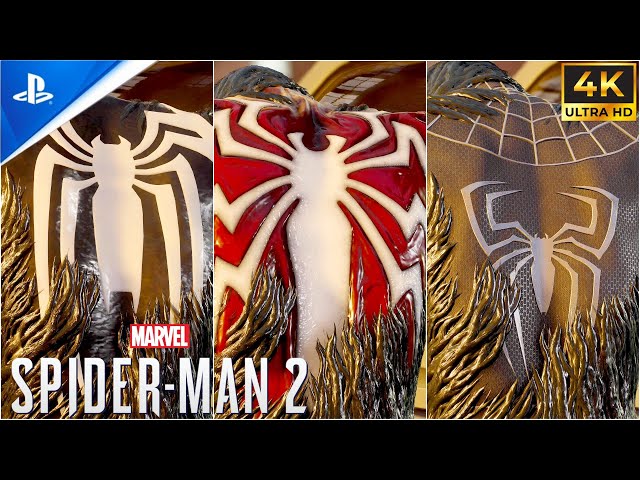 Peter Transform's Spider-Spy 007 With All New  Symbiote Suit Styles & More - Spider-Man 2 PS5 ( 4K )