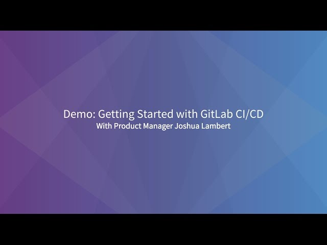 Demo: CI/CD with GitLab