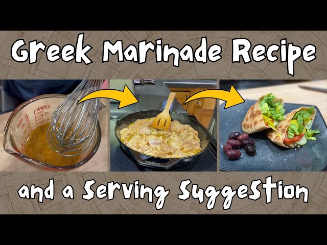 Easy Greek Marinade for Chicken, Beef or Lamb - Great Flavor without Being Overpowering