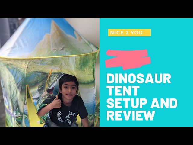 NICE2YOU DINOSAUR TENT SETUP AND REVIEW - WORTH IT?