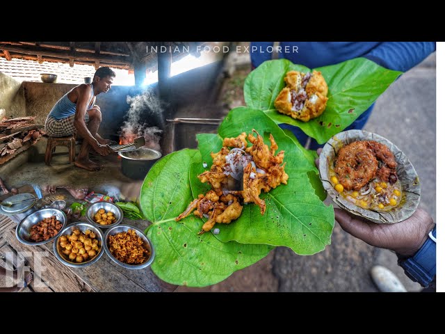 India’s Village Style Food Making | Onion Pakoda & Ghugni Only 20₹/- | Street Food India