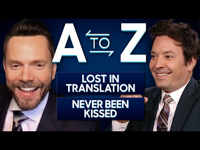 A-to-Z with Joel McHale | The Tonight Show Starring Jimmy Fallon