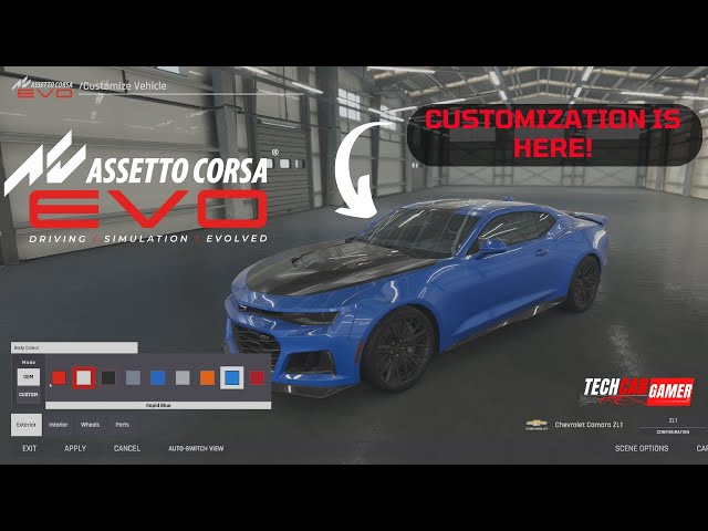 Assetto Corsa Evo V0.1.3 Customization is Here And is Next Level