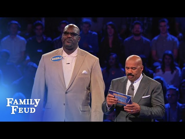 Shaq and Charles Barkley's EPIC Fast Money! | Celebrity Family Feud