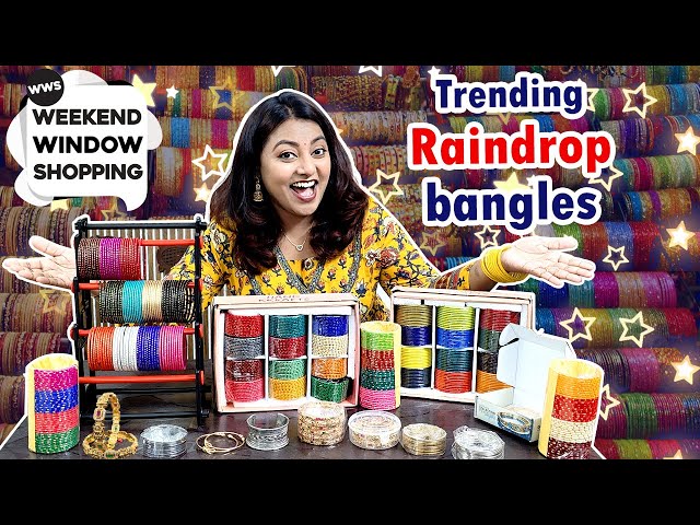 Rain Drop Bangles Collection♥️ Trending Bangles 12 dozen @218 rupees | Karthikha Channel WWS 1