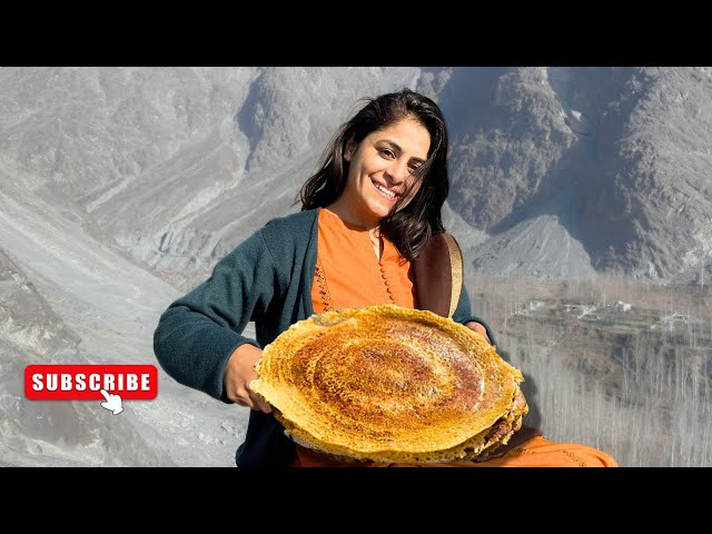 Crepes with Ginger Tea also called Giyalin or Goli in Northern Pakistan | Rural Foods